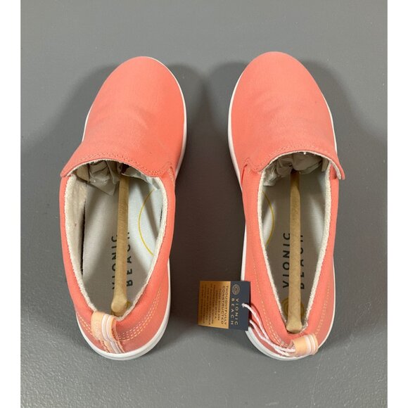 Vionic Beach Marshall Women's Canvas Slip-On Sneakers with Arch Support, Size 8M - Picture 8 of 14